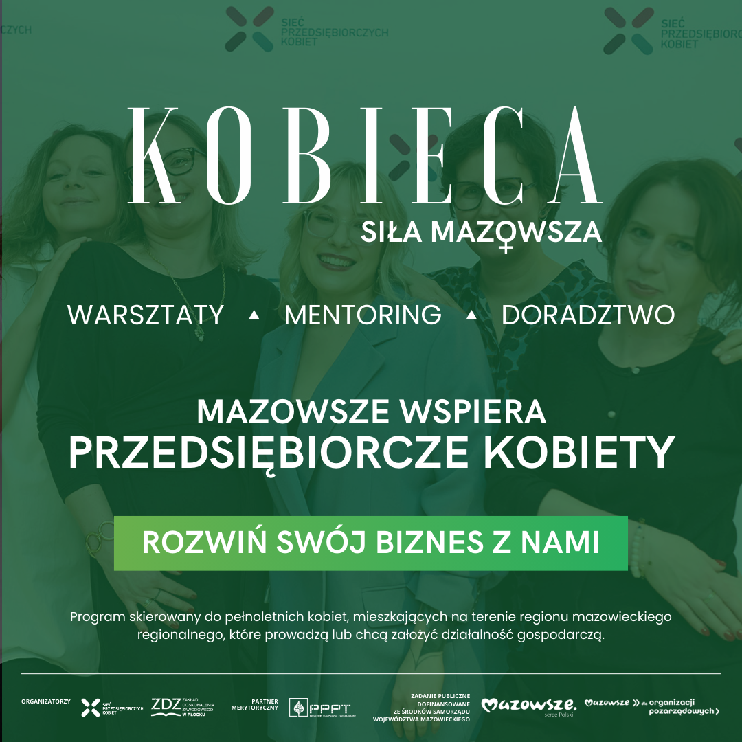 Zdjęcie artykułu Nowy bezpłatny program ,,Kobieca Siła Mazowsza''