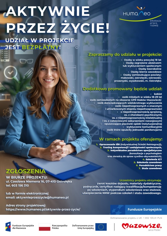 Zdjęcie artykułu Projekt "Aktywnie przez życie!"