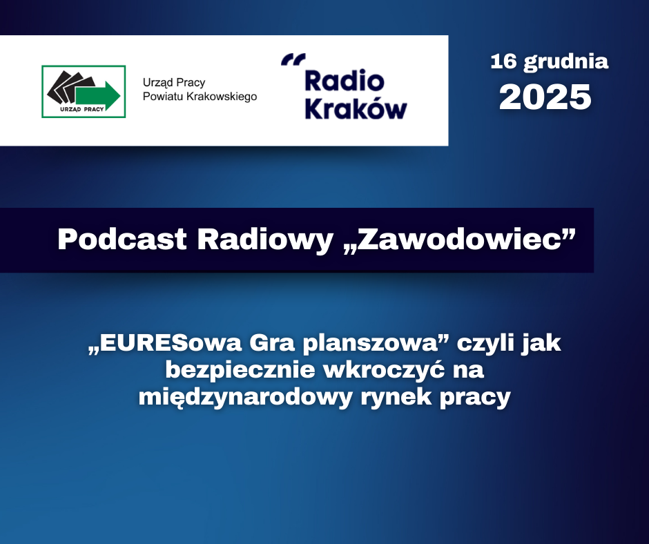 Obraz przedstawia baner podcastu Radia Kraków 
