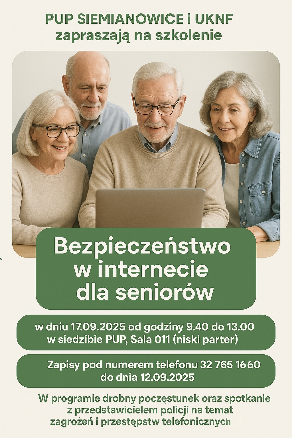 Zdjęcie artykułu Szkolenie "Bezpieczeństwo w internecie dla seniorów"