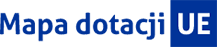 logo Mapa dotacji gov . Jest to specjalny serwis internetowy pokazujący projekty dofinansowane z Funduszy Europejskich.