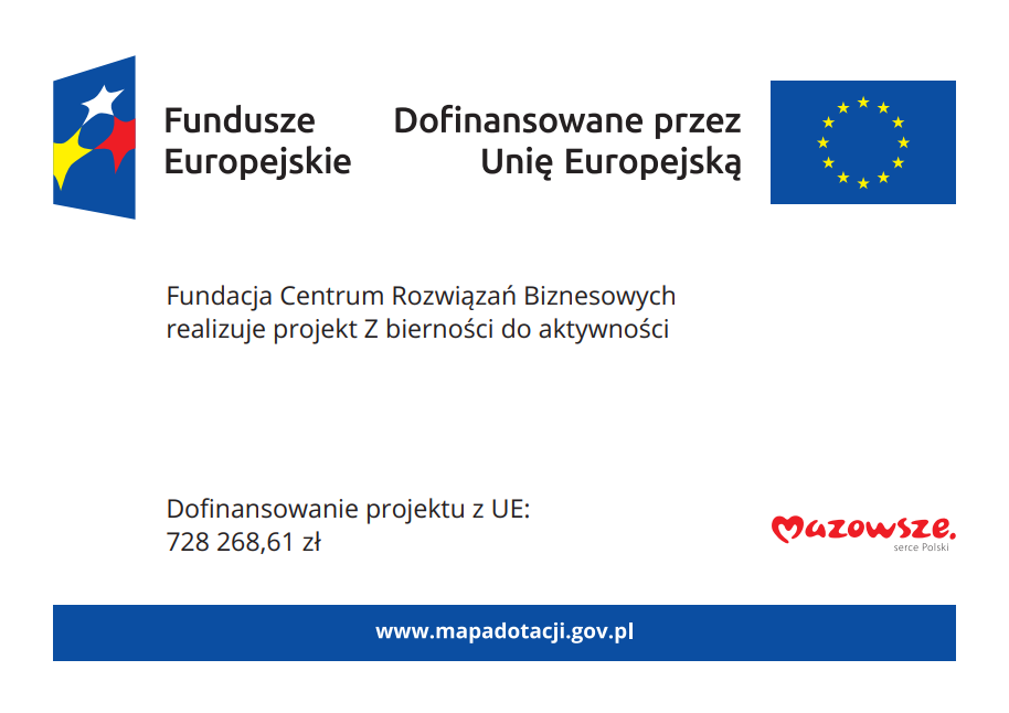 Plakat informuje, że projekt jest współfinansowany ze środków EFS+