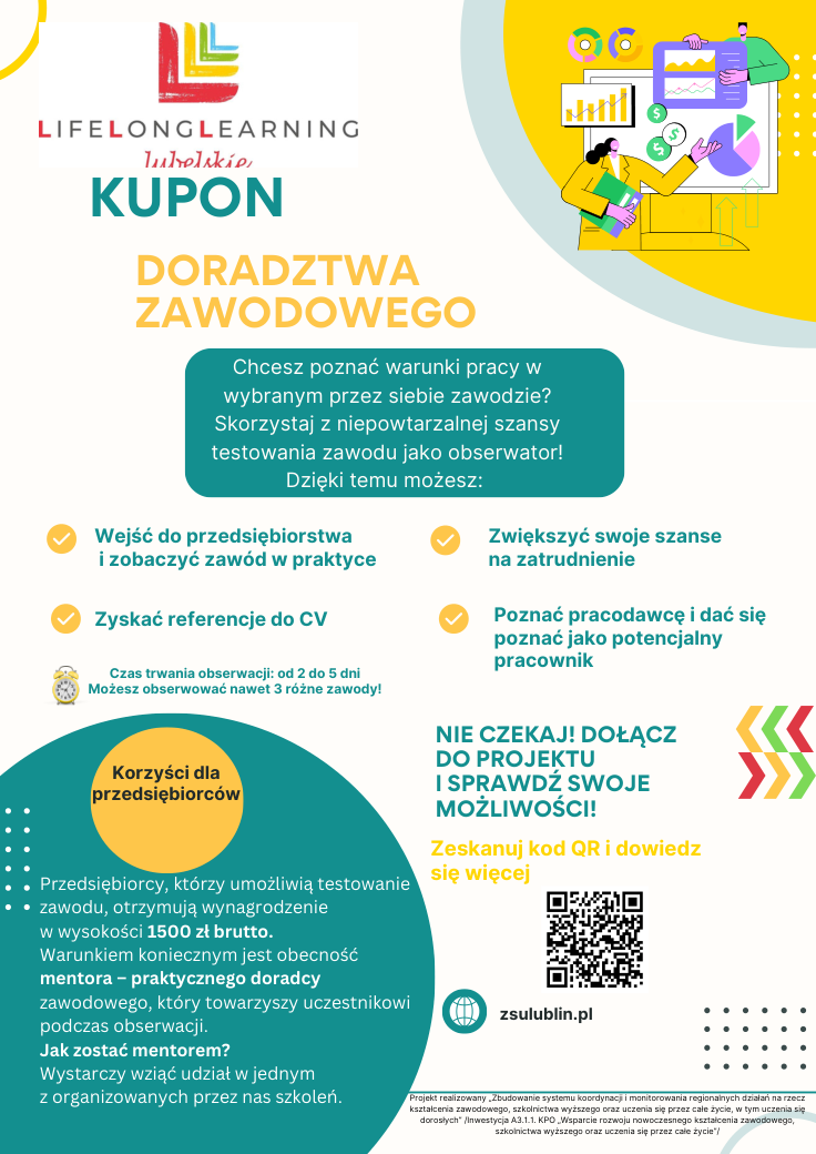 Chcesz poznać warunki pracy wwybranym przez siebie zawodzie?Skorzystaj z niepowtarzalnej szansytestowania zawodu jako obserwator!