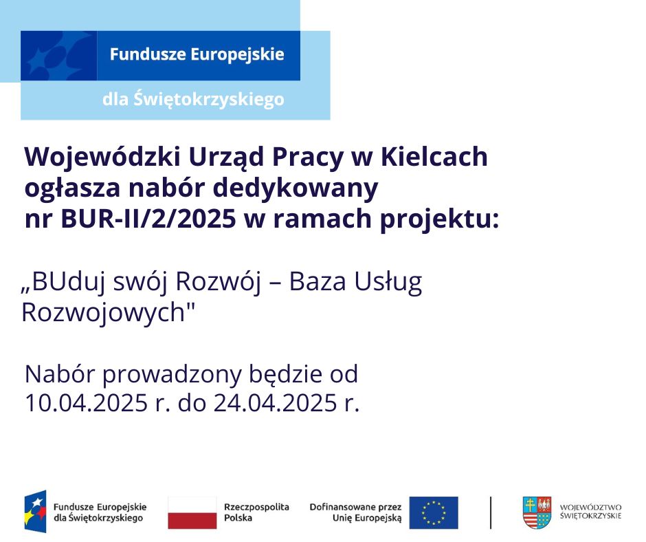 Zdjęcie artykułu Nabór BUR-II/2/2025 działanie 10.9 DLA OSÓB INDYWIDUALNYCH