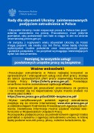 Zdjęcie artykułu Rady dla obywateli zainteresowanych podjęciem pracy  ulotka w języku polskim