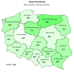 Zdjęcie artykułu Informacja o sytuacji na rynku pracy w woj. Dolnośląskim w Czerwcu 2023 roku.