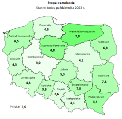 Zdjęcie artykułu Informacja o sytuacji na rynku pracy w woj. Dolnośląskim w Październiku 2023 roku.